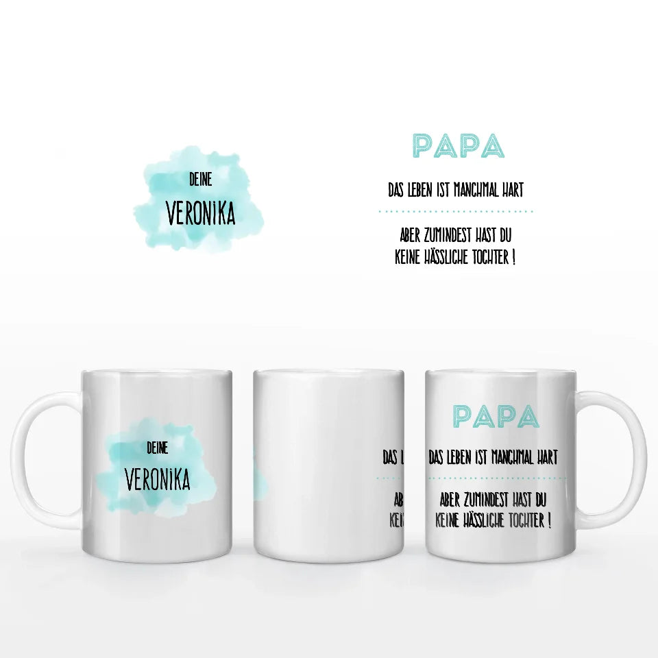 Motivtasse Vatertag "hübsche Tochter"