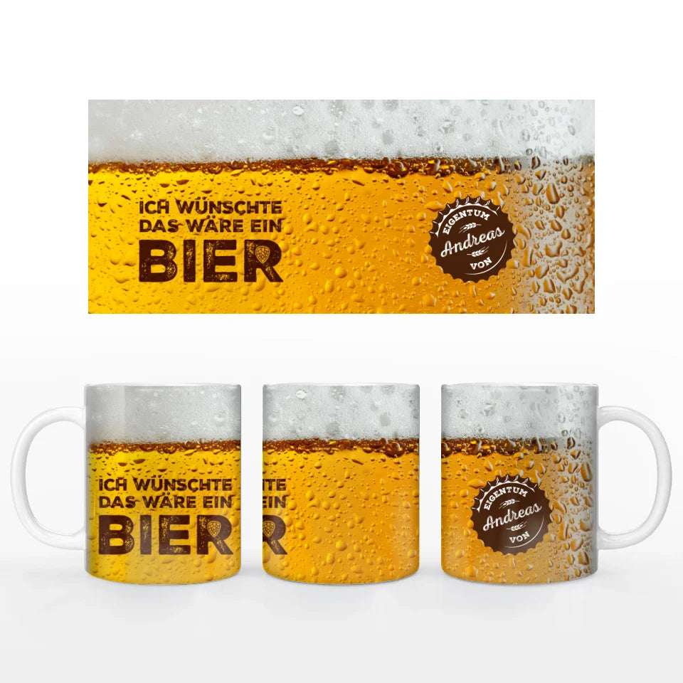 Motivtasse "Wunsch-Bier"