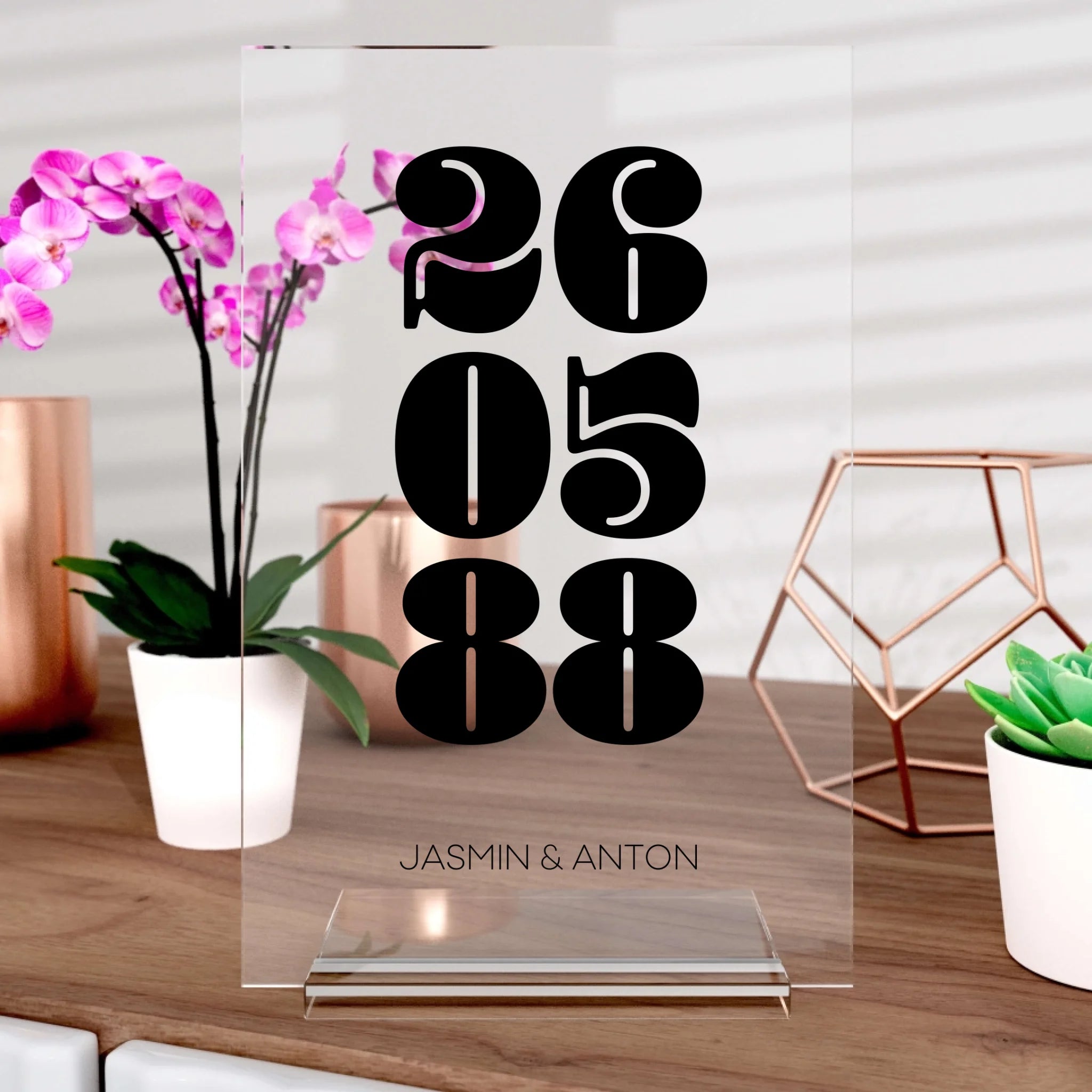 Unser-Datum Cover aus Glas