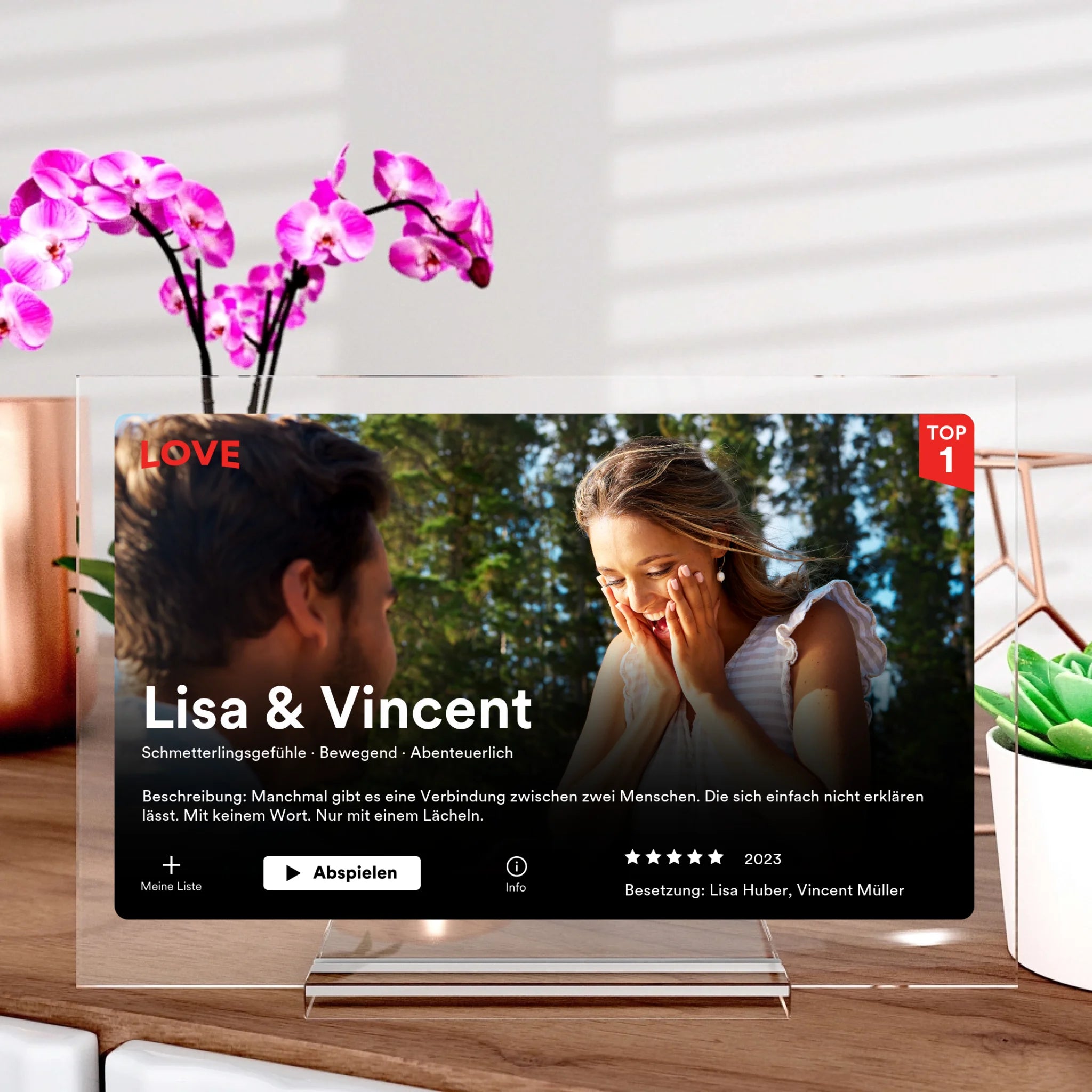 Netflix Film Cover mit Bild als Geschenk