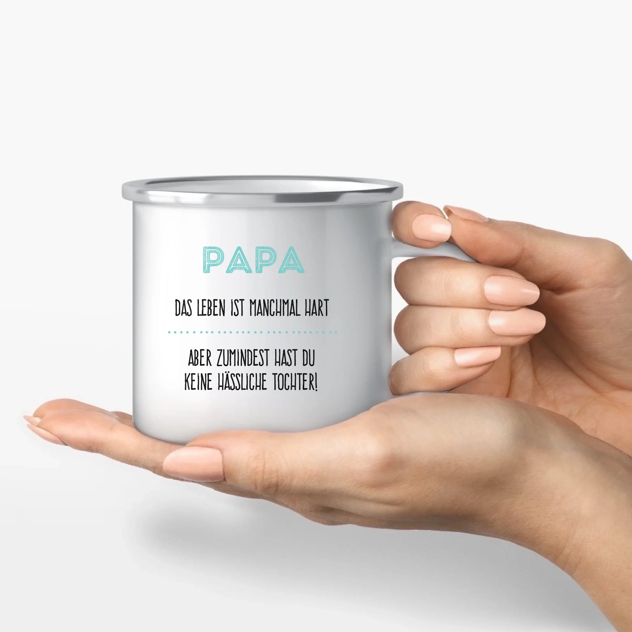 Motivtasse Vatertag "hübsche Tochter"