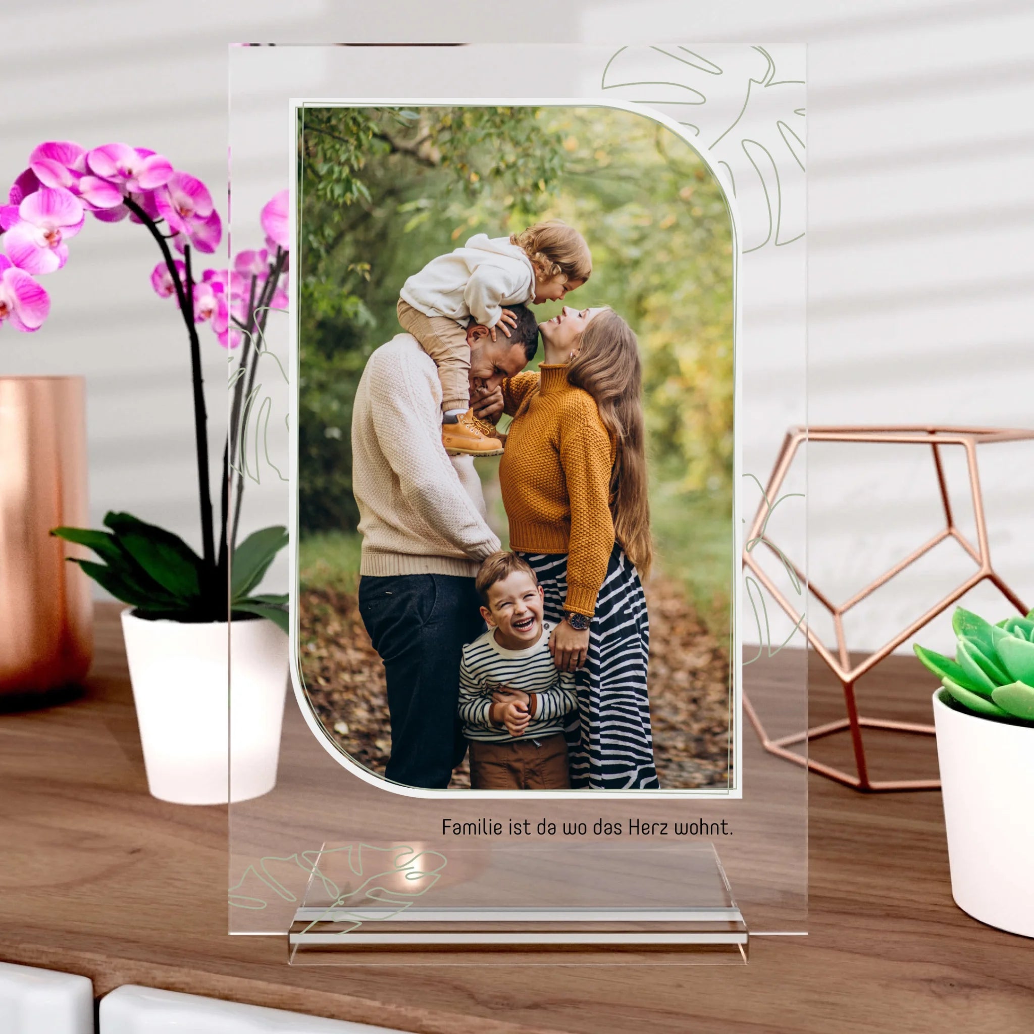 Family Aufsteller aus Glas